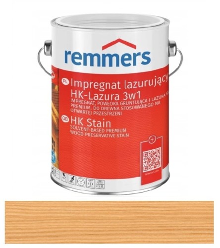 Przejdź do produktu Remmers HK-Lazura - impregnat do drewna 3w1 BEZBARWNY 2,5L 
