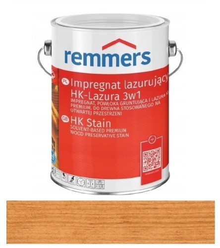 Przejdź do produktu Remmers HK-Lazura - impregnat do drewna 3w1 PINIA / MODRZEW 5L 