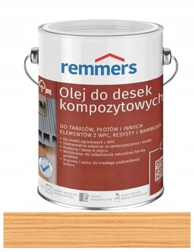 Przejdź do produktu Remmers - olej do desek kompozytowych BEZBARWNY 2,5L