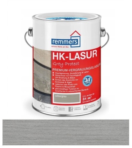 Przejdź do produktu Remmers HK-Lazura Grey Protect - impregnat do drewna 3w1 SREBRNOSZARY 10L