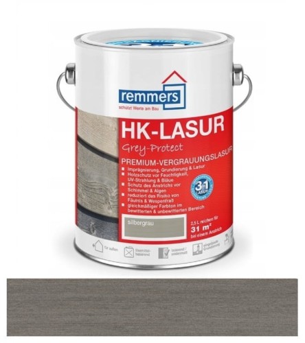 Przejdź do produktu Remmers HK-Lazura Grey Protect - impregnat do drewna 3w1 GRAFIT 5L 