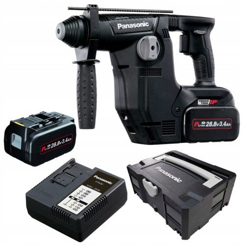 Przejdź do produktu Panasonic EY7881 - młot obrotowo-udarowy + Systainer + 2 akumulatory 3.4 Ah + ładowarka
